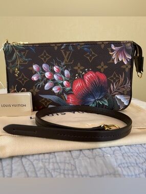 Louis Vuitton Brown Monogram Floral Pochette Accessoires Eden Collection M29148